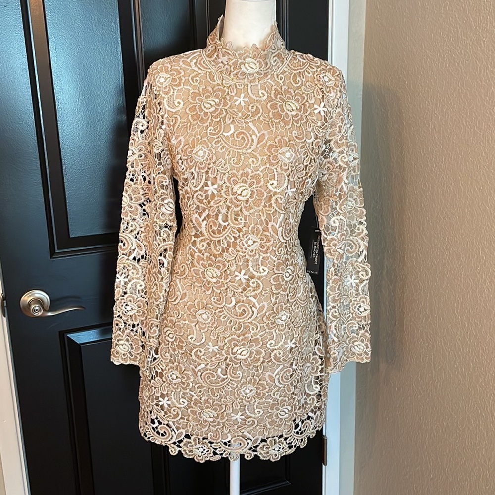 Venus | Open Back Lace Dress - Picture 2 of 11